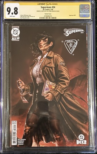 Superman #34 (2026) - CGC 9.8 - Signed and Sketched by Kyu Yong Eom