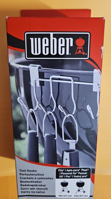 OEM Weber 7401 Tool Hooks Compatible on 18in (47cm) and 22in (57cm) kettles -NEW