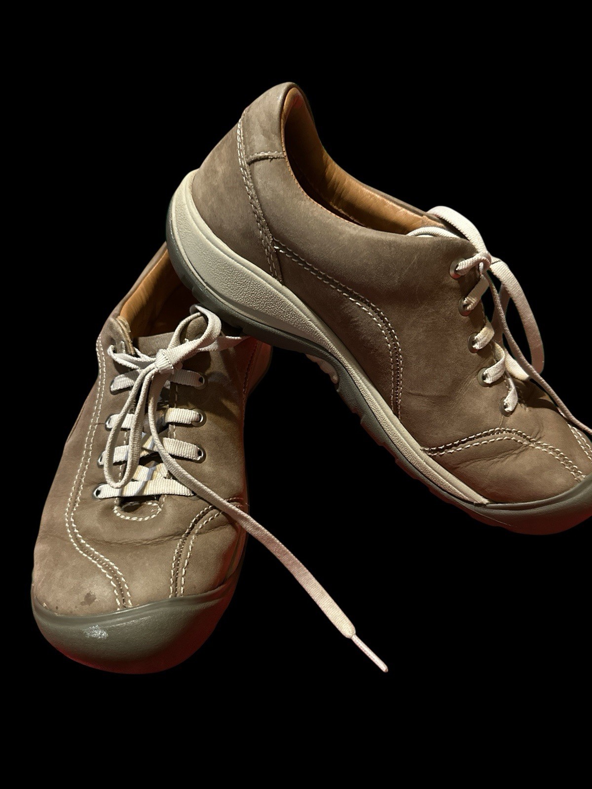 Scarpe casual sneakers Keen Presidio II taglia 6 pelle marrone marrone chiaro stringate comode