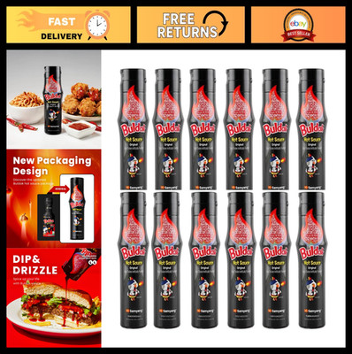 Spicy Chicken Flavor Hot Sauce - Samyang Buldak, 165ml (5.6 fl oz) - 12 Pack
