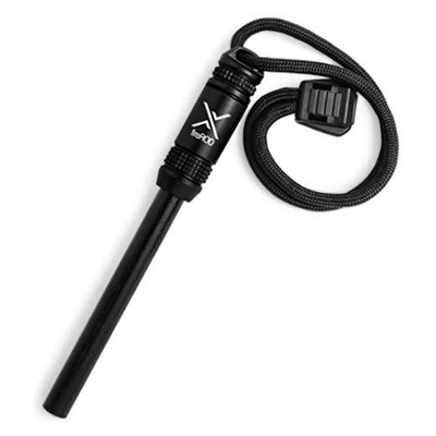 fireROD Ferrocerium Firestarter with Replaceable 5/16 in. Diameter Black