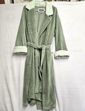 STAN HERMAN MINT GREEN VELVETY FLEECE WOMENS ROBE IN SZ XL