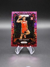 2023-24 Prizm Fast Break Amen Thompson Pink /50 RC Rockets Sharp Edges