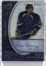2008-09 Upper Deck Trilogy Ice Scripts Brad Boyes #IS-BB Auto 10gc