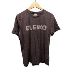 Eleiko Mens T-Shirt Large Black Logo Gym Weightlifting Training Tee