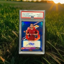 2022-23 Topps Finest UCC Liverpool Diogo Jota Auto Blue /150 PSA 10 AUTO 10