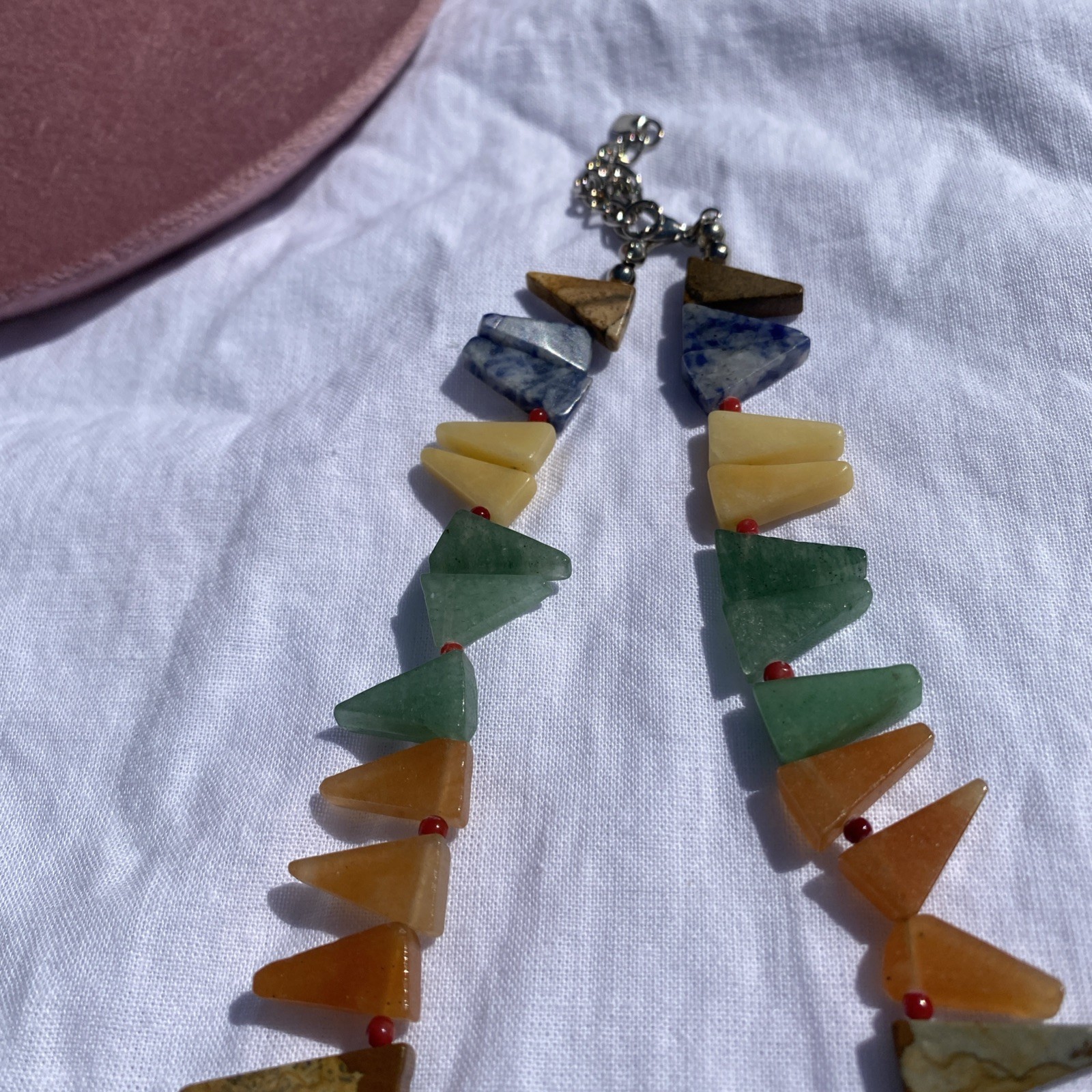 GEOMETRIC SHAPE MUTED  MULTI COLORED TRIANGULAR P… - image 6