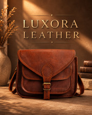 Women's Genuine Leather Crossbody Bag Vintage Shoulder Messenger Purse Brown