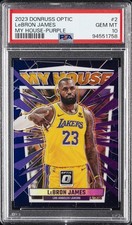 2023 PANINI DONRUSS OPTIC MY HOUSE PURPLE #2 LEBRON JAMES PSA 10