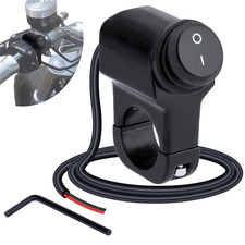 Motorcycle Handlebar Switch 12V, Waterproof Motorcycle Light Toggle Switch  Alu