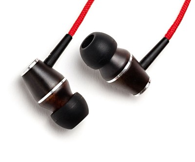 Symphonized XTC Red Wood In-Ear Headphones with Mic, Noise-Isolating, Premium