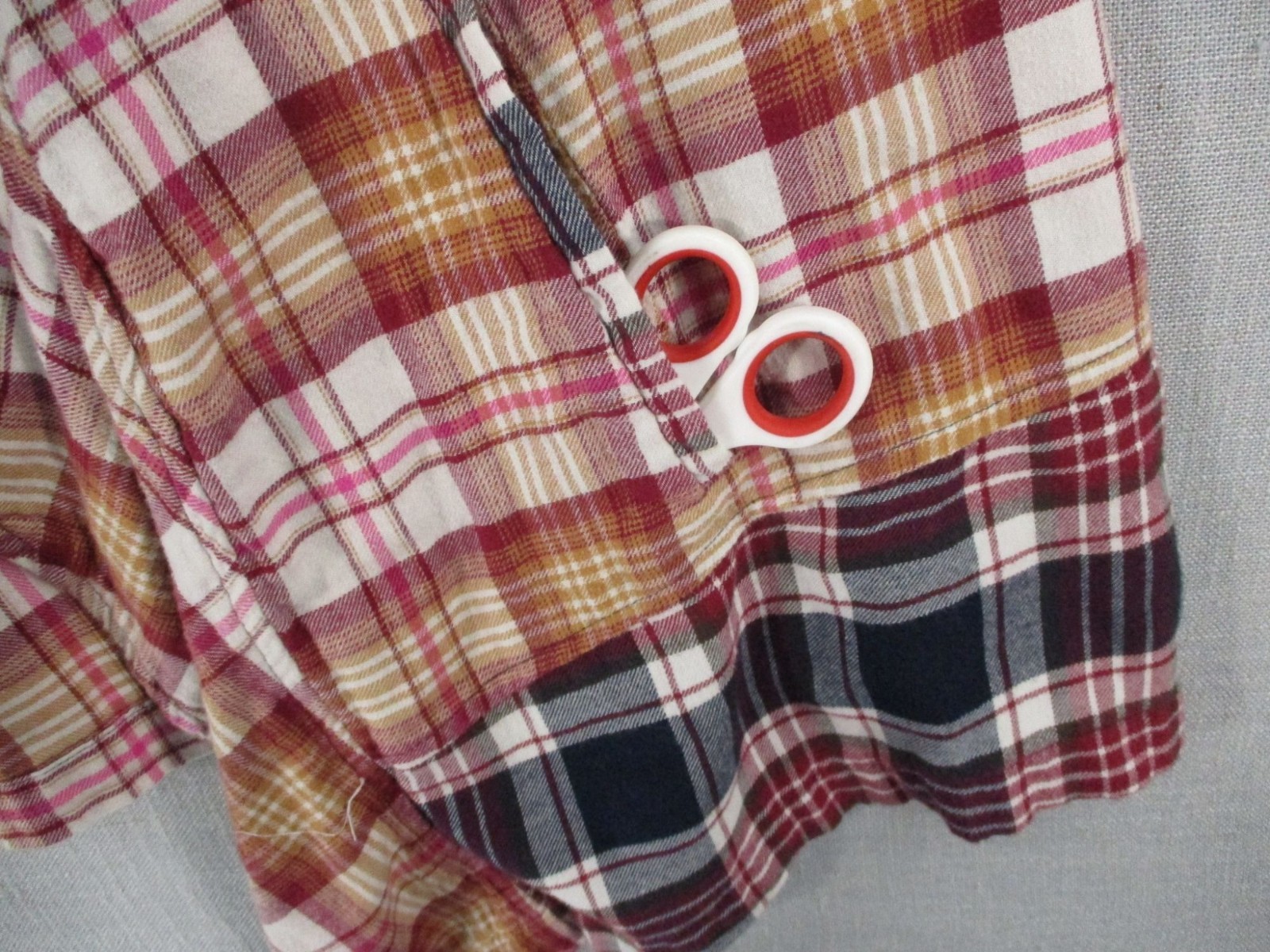 Patchwork Plaid Open-Front Cardigan Coatigan Jack… - image 6