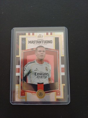 2026 Topps Gold RC Future Stars Franco Mastantuono Real Madrid Champions Lge /5