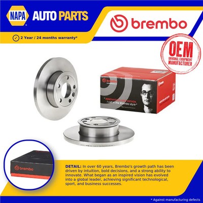 2x Brake Discs Pair Solid fits VW CARAVELLE Mk4 2.5 Front 92 to 96 282mm Set New