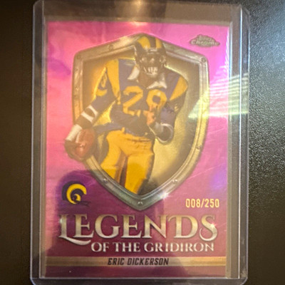 Topps 2025 Chrome Legends of the Gridiron Eric Dickerson Pink /250