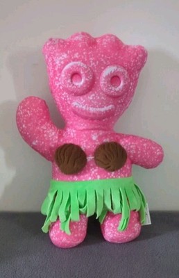 RARE Sour Patch Kid Pink Hula Girl Plush 15''