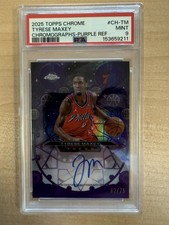 2025-26 Topps Chrome - Chromographs Tyrese Maxey #CH-TM Purple  /75  