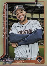 2025 Topps Chrome Update #ASGC-24 Jeremy Peña 2025 All-Star Game Houston Astros