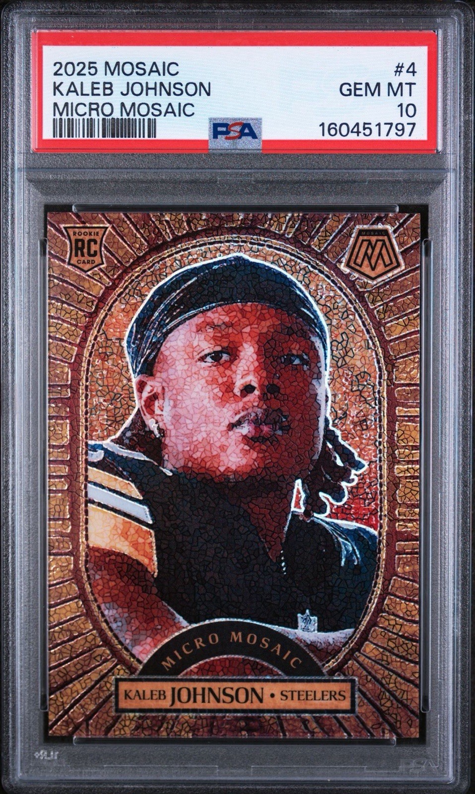 Kaleb Johnson Panini Mosaic Micro Mosaic #4 Base