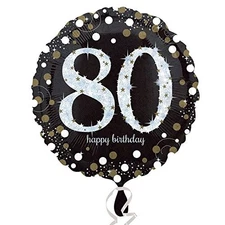 Anagram 80th Happy Birthday Foil Balloons 18"