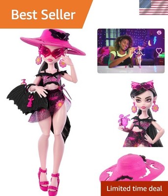 Scare-adise Island Draculaura Doll with Beachwear & Accessories   Perfect Gift!