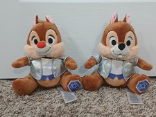 DISNEY PARKS 100 YEARS OF WONDER CHIP AND DALE ANNIVERSARY 7" PLUSH SET