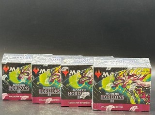 Lot of (4) Magic The Gathering Modern Horizons 2 Collector Booster Boxes