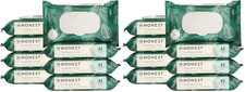 The Honest Company Flushable Wipes Tropical Leaves 42 Count Pack of 16 Bulk
