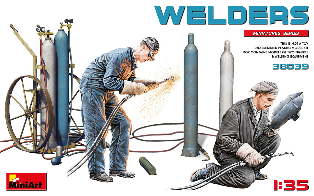 Welders 1:35 Figure Plastic Model Kit MINIART
