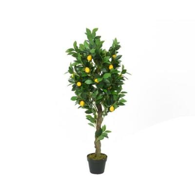Realistischer künstlicher Kunststoff Zitronenbaum Pflanze exotischer Topf Home Office Dekoration