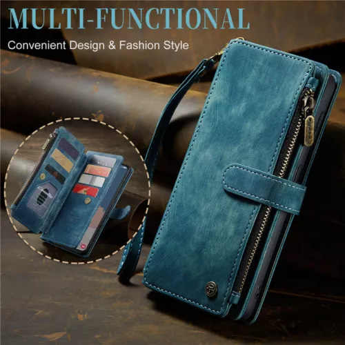For Samsung S25 S24 S23 FE S22 S21 Detachable Magnetic Cover Leather Wallet Case - Picture 53 of 63