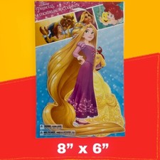 4 LARGE Disney Princess Stickers Rapunzel Belle Little Mermaid Ariel Cinderella