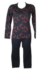 EMPORIO ARMANI women's pajamas long sleeve jersey capri pants summer cotton arti