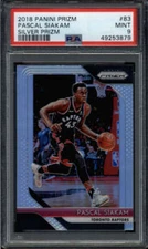 PASCAL SIAKAM 2018/19 PANINI PRIZM #83 PSA 9 MINT 2ND YEAR  SILVER PRIZMS FC8557