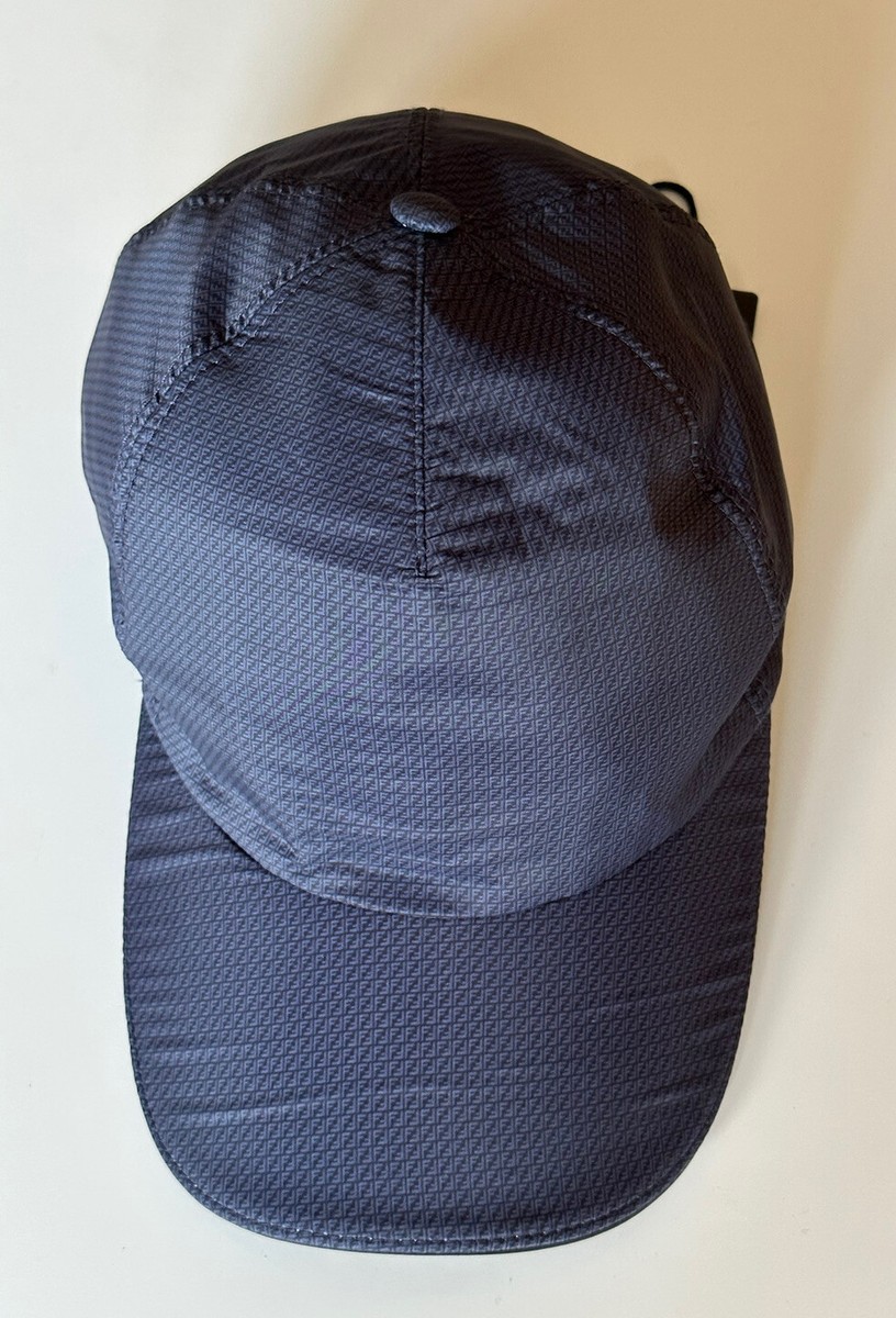 Fendi Baseball Cap Dark Blue Hat Made in Italy FXQ768 NWT 