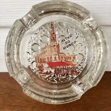 Our Lady of Fatima Trinket Dish, Portugal Souvenir Altar Do Mundo Church Shrine