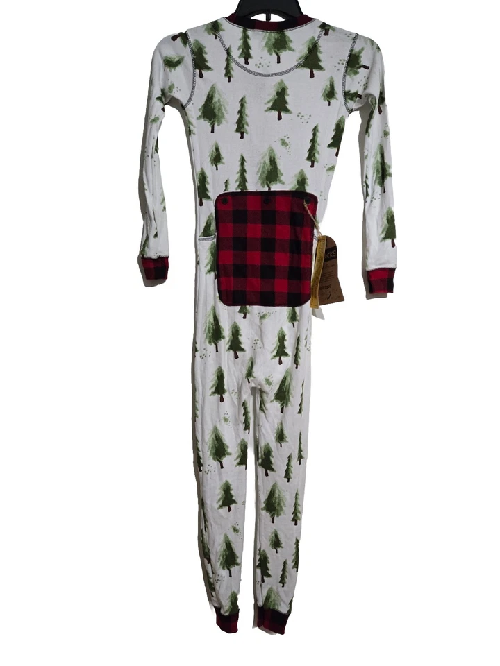 Lindo Nuevo Pijama Largo Niños 1 Pieza Lazy One Flap Jacks Evergreen Talla 12 Foto 3 de 4