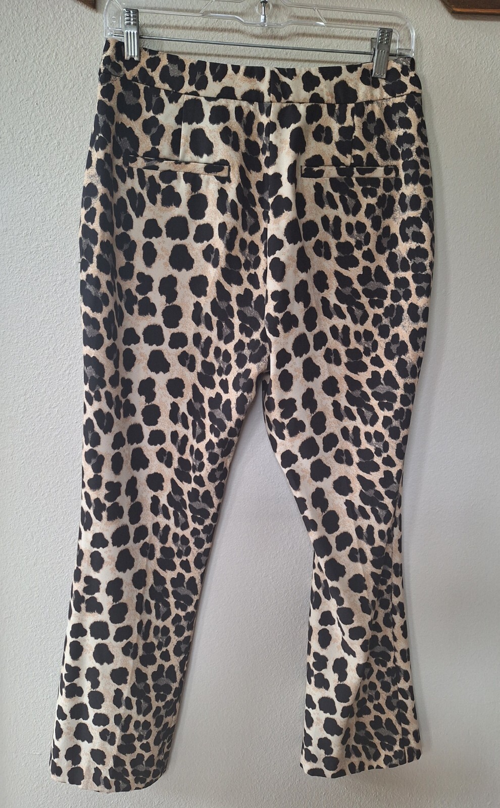 Zara Basic Mini Flare Leopard Pants. Stretchy. Wo… - image 7