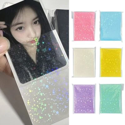 61x91mm Kpop Card Sleeves Album Binder Photocard Holographic Protector