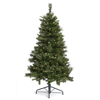 Home Heritage 5' Artificial Cascade Cashmere Christmas Tree w/ Lights (Open Box)
