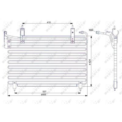 Kondensator Klimaanlage für Jaguar XJ X300_ X330_ GMC Sierra 2500 HD Crew