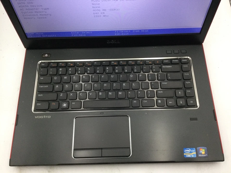 DELL VOSTRO 3550 - BOOTS TO BIOS - INTEL I3 2350M - 4GB RAM - 15" - READ DESC-BB - Image 3 of 4