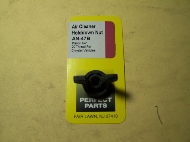 AIR CLEANER HOLDDOWN NUTS - PLASTIC WING NUT. 1/4"-20 THREAD, CHRYSLER