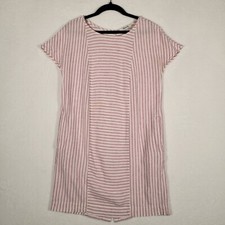 Madewell Short Sleeve Striped Shift Dress in ...
