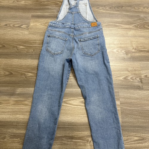 Zara Kids Denim Collection Jumpsuit Jean Overalls Girls 13/14 Distressed - Picture 9 of 12