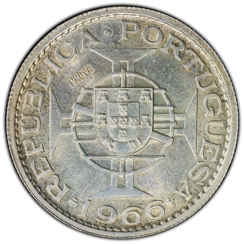 MOZAMBIQUE 1966 10 Esc., PCGS SP63 (PROVA) KM-Pr50 - Picture 2 of 2