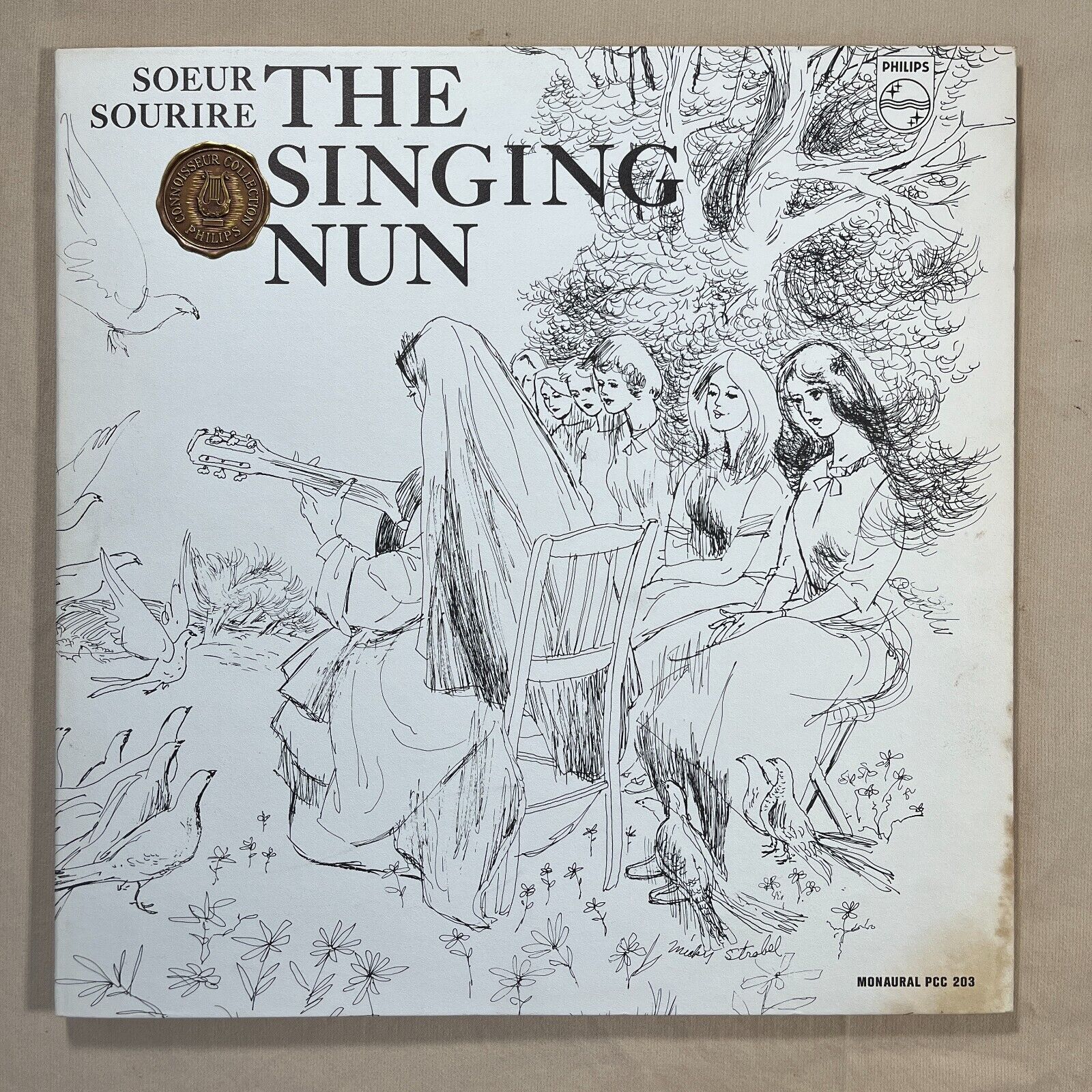 SOEUR SOURIRE The Singing Nun 1963 Complete Vinyl LP + Art Philips PCC-203 - VG+