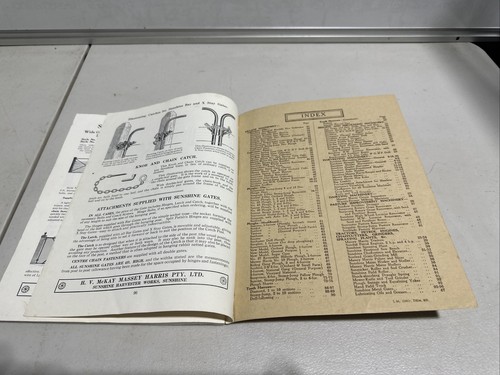 c.1930's H.V.McKay Sunshine Massey-Harris Farm Implements - Gates Catalogue - Picture 13 of 16