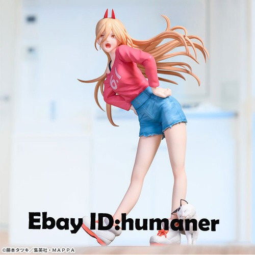 相葉夕美-off stage- Limited Edition 1/8 SEGA Luminasta Chainsaw Man Power Cat PVC Painted Figure Model Toy