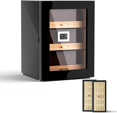 Elegante Humidor de Puros para 150 Puros con Forro de Cedro Español y Puerta Magnética - Imagen 3 de 9